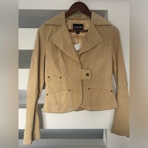 Beige Suede Women's Jacket
